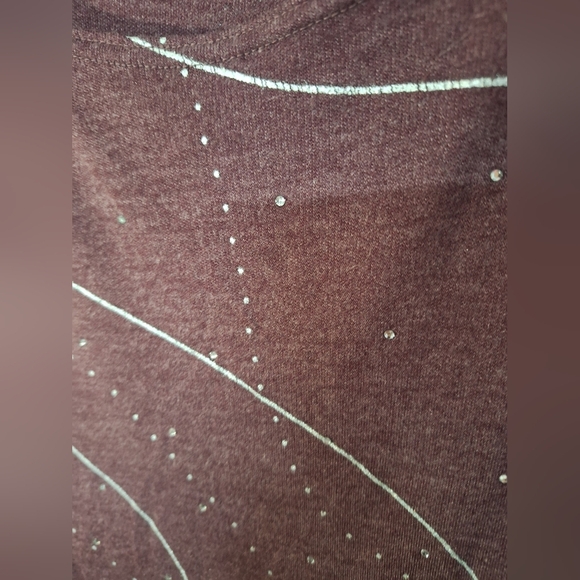 CM SHAPES PURPLE LONG SLEEVE TOP SIZE 1X - Picture 2 of 3